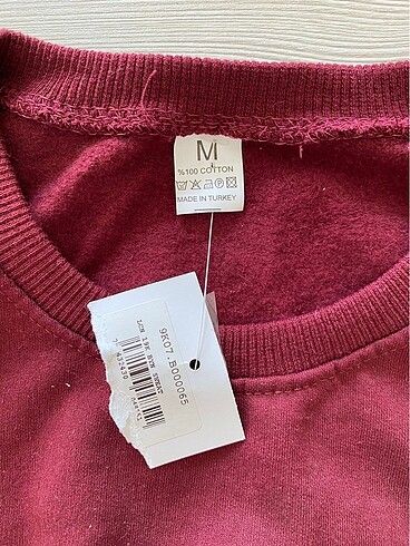 m Beden bordo Renk Kadın sweatshirt