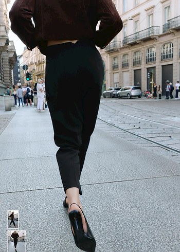 Zara siyah cigarette pantolon - Görsel 2