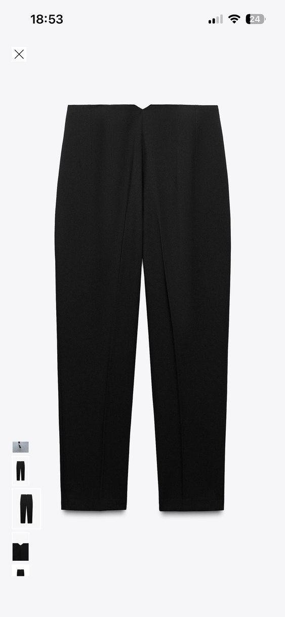 Zara siyah cigarette pantolon - Görsel 3