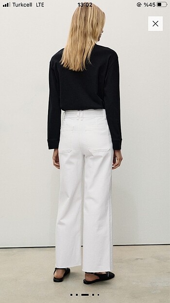 Mango Mango yüksek bel culotte jean