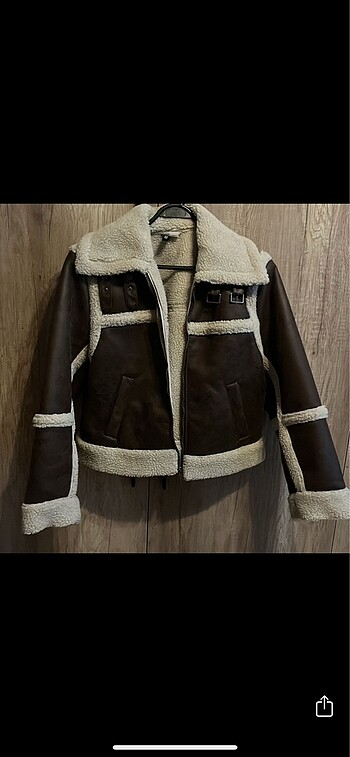 H&M kürklü biker ceket