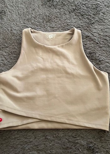 Oysho Model Halter Yaka Yumuşacık Crop Top - Görsel 3
