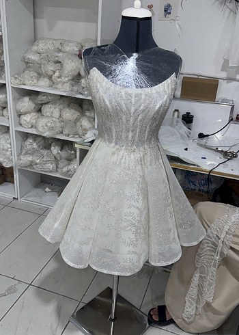 Parlak Mini Straplez afterr