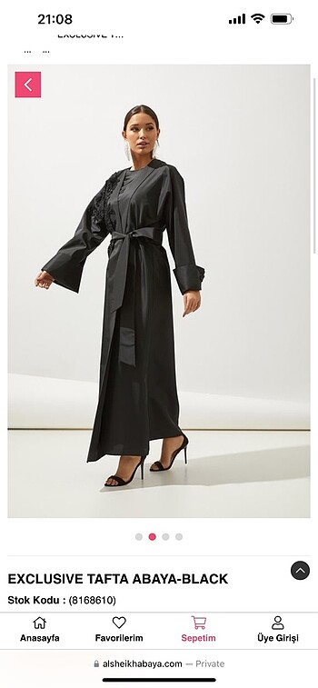 Diğer Al sheikha EXCLUSIVE TAFTA ABAYA
