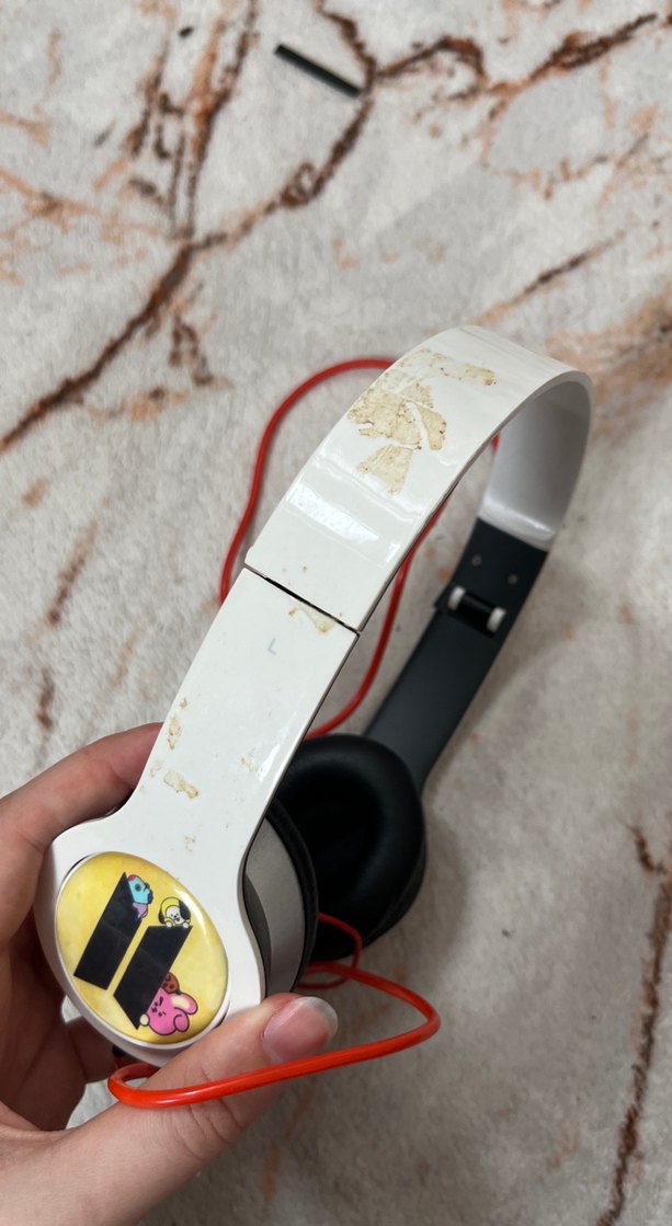 Renkli Beyaz BTS temali Kulaklık - Görsel 3