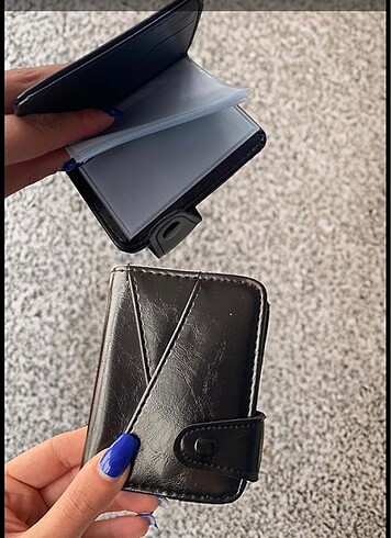 Siyah renk kartlık cüzdan unisex