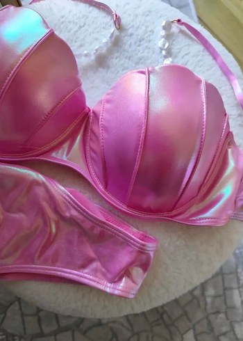 diğer Beden Parlak Pembe Bikini Takım 3lü