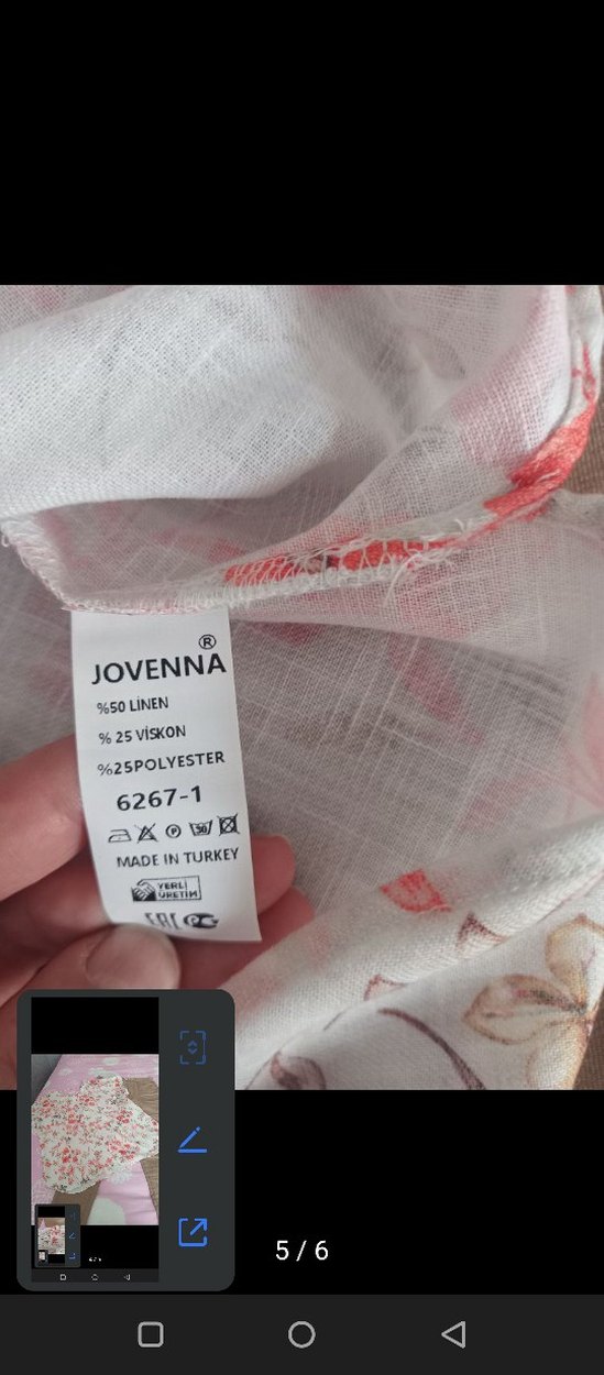 Çiçek Desenli Bohem Kısa Kollu Bluz - Görsel 5