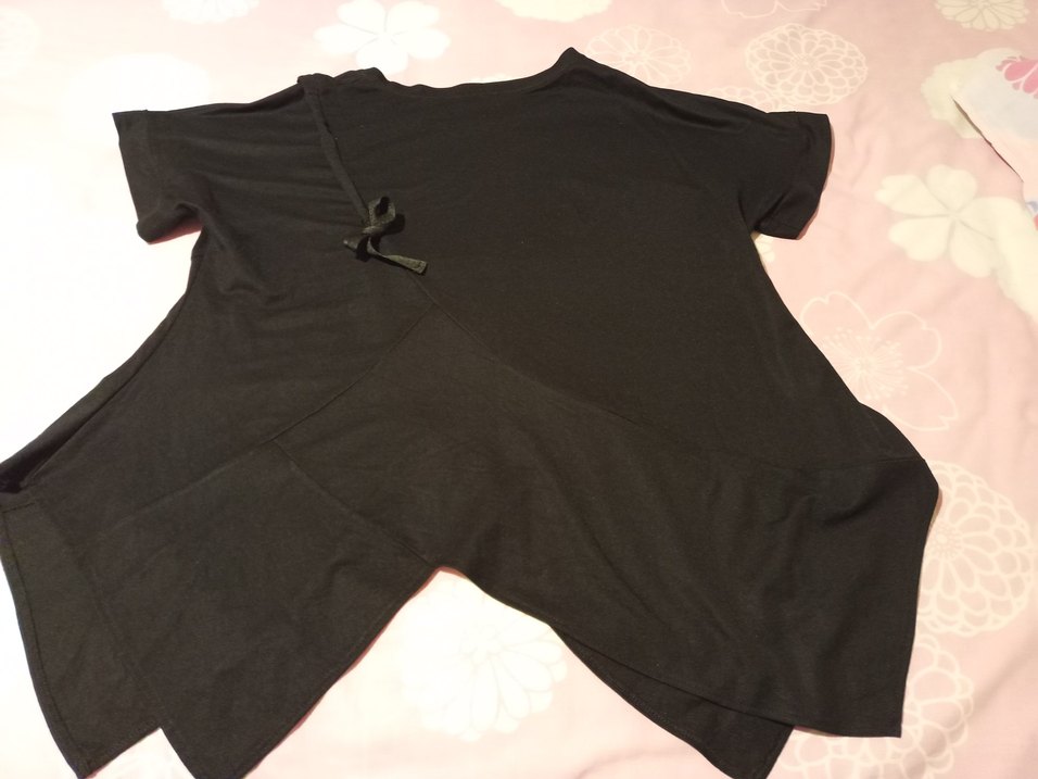 salaş asimetrik tişört - Görsel 5