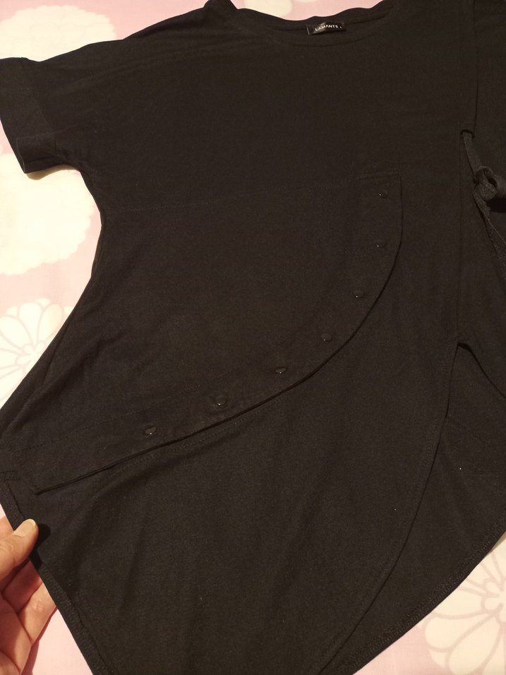 salaş asimetrik tişört - Görsel 2