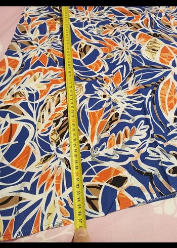 Renkli Bohem Desenli elbise - Görsel 5