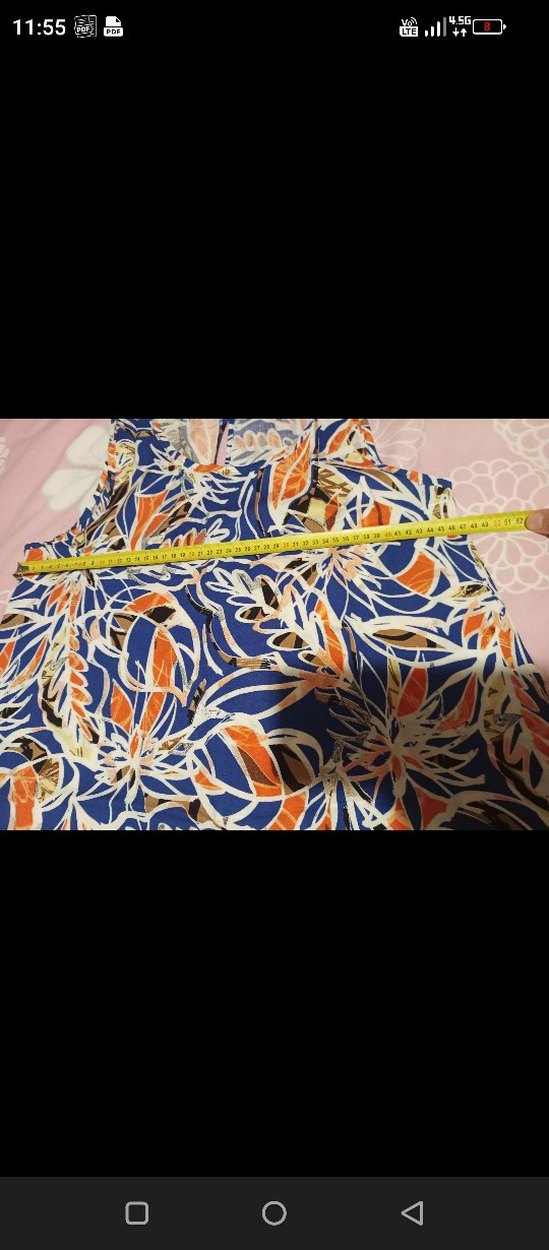 Renkli Bohem Desenli elbise - Görsel 4