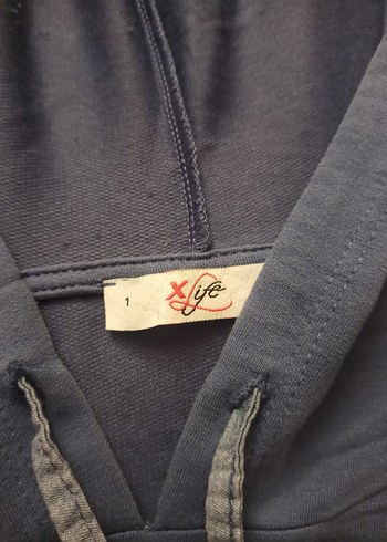 Kapüşonlu Kısa Kollu Sweatshirt - Görsel 3