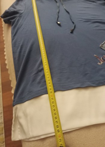 Kapüşonlu Kısa Kollu Sweatshirt - Görsel 4