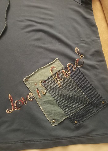 Kapüşonlu Kısa Kollu Sweatshirt - Görsel 2