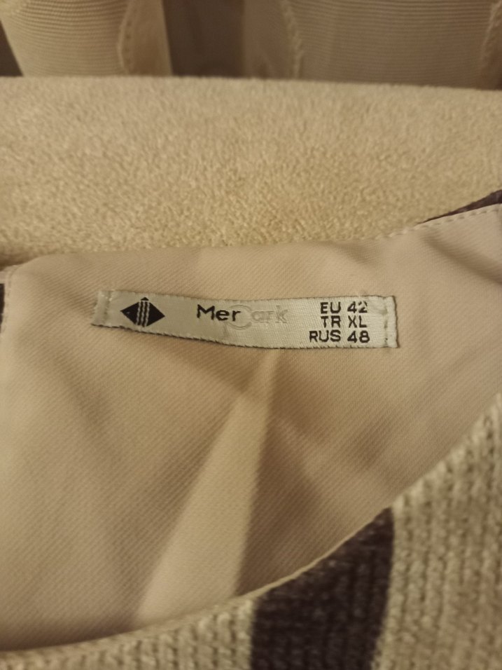 Bej Renkli, Baskılı bluz - Görsel 2