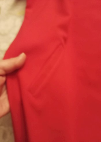 Kısa Kollu Fuşya Midi Elbise - Görsel 2