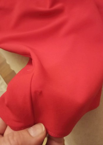 Kısa Kollu Fuşya Midi Elbise - Görsel 6