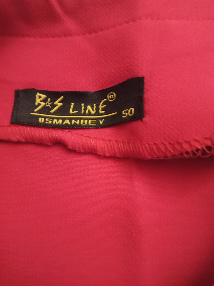 Kısa Kollu Fuşya Midi Elbise - Görsel 5