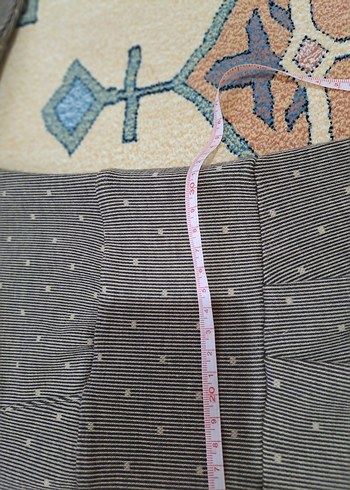 Puantiye Desenli Gri belden pilili kışlık   Elbise - Görsel 4