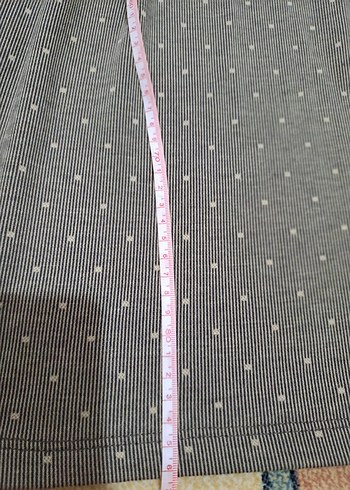 Puantiye Desenli Gri belden pilili kışlık   Elbise - Görsel 3