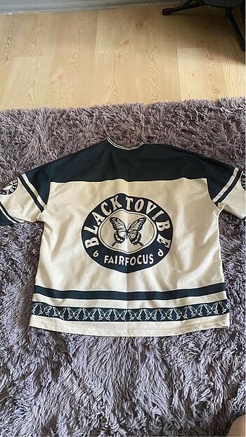 American Retro Kelebek baskılı tişört unisex