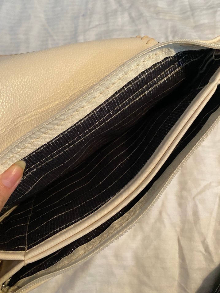 Bej portföy çanta - Görsel 5