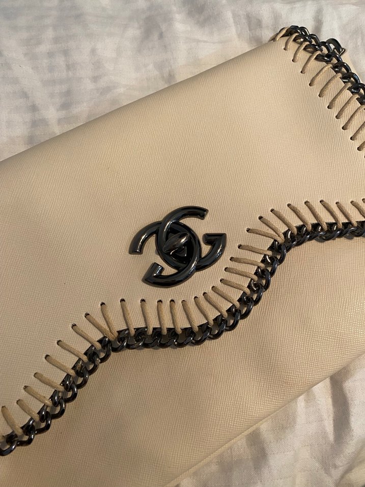 Bej portföy çanta - Görsel 3