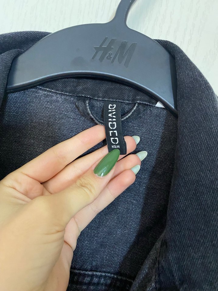 H&M Siyah kot ceket - Görsel 4