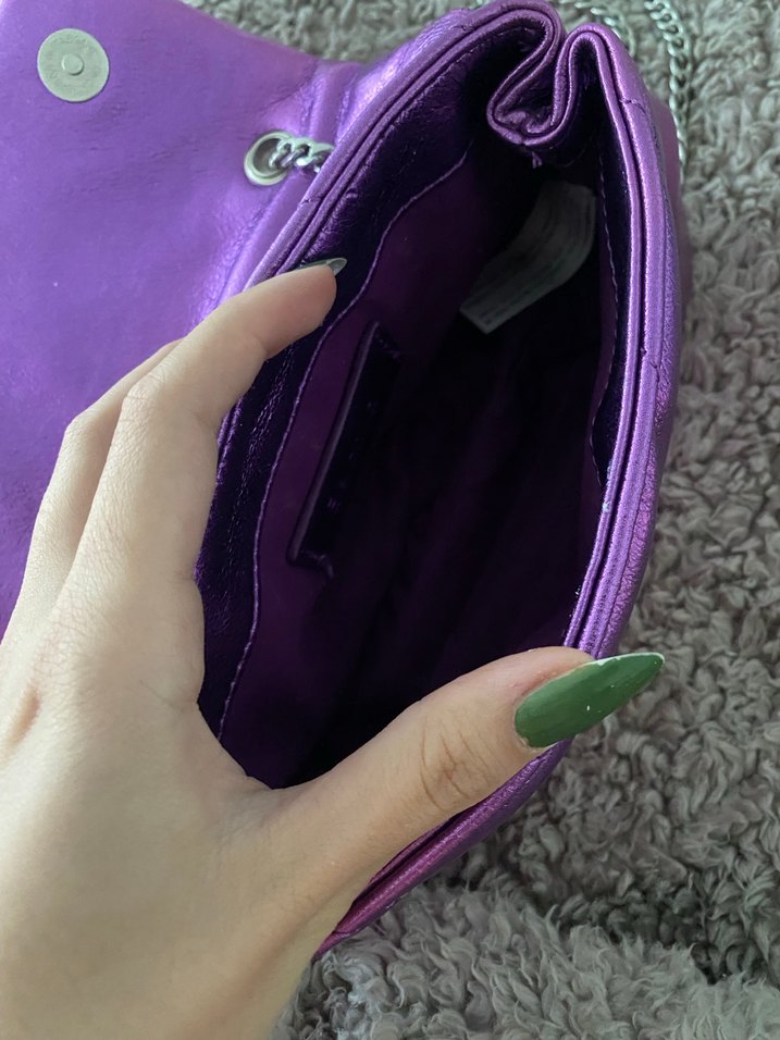 BERSHKA parlak çanta - Görsel 5