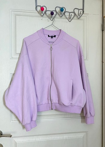 Lila bomber ceket - Görsel 3