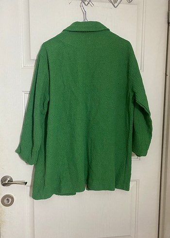 Yeşil tüvit ceket - Görsel 6