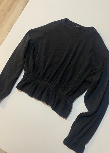 Zara antrasit bluz - Görsel 2