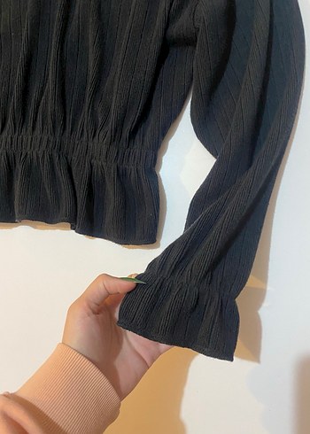 Zara antrasit bluz - Görsel 4