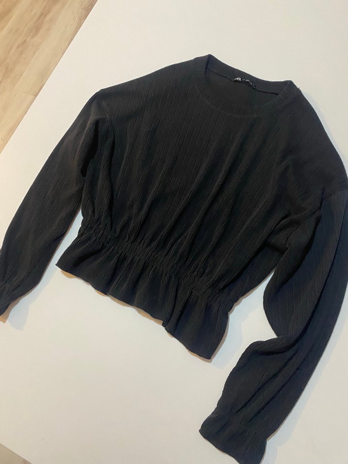 Zara antrasit bluz - Görsel 2