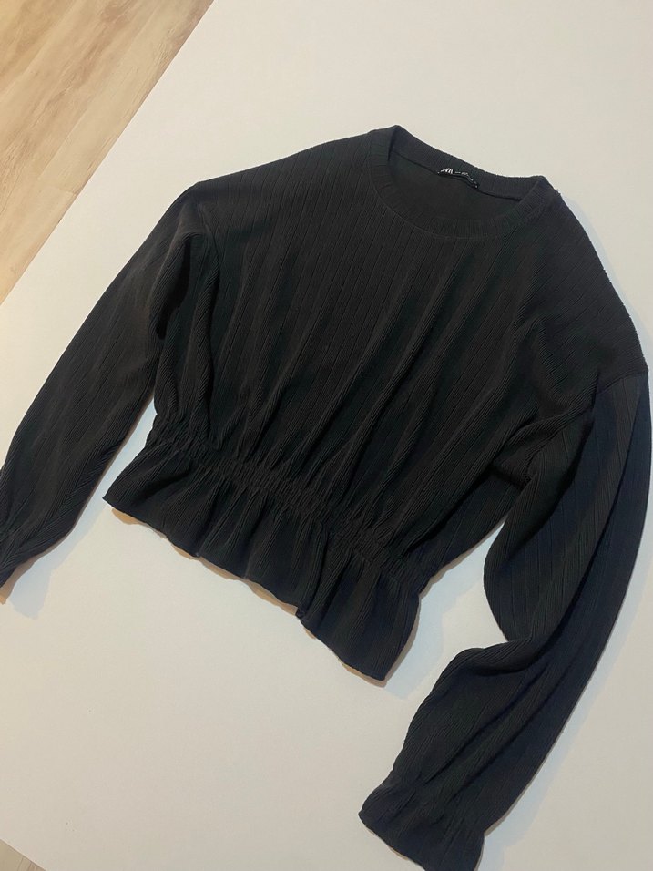 Zara antrasit bluz - Görsel 3