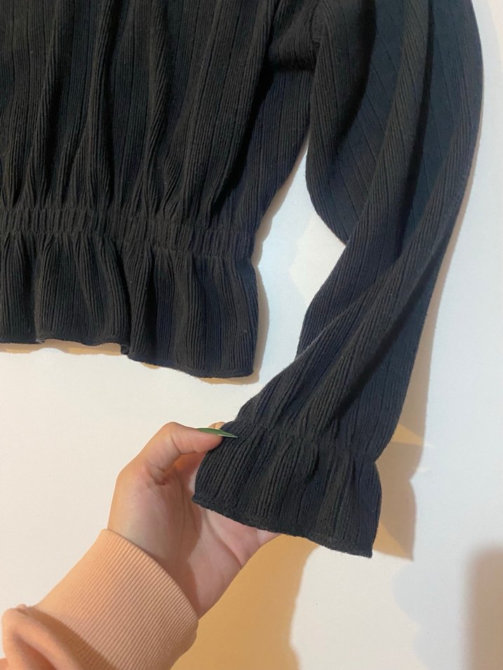 Zara antrasit bluz - Görsel 4