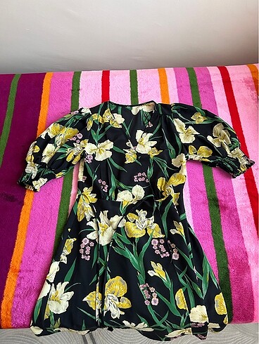 xs Beden Mango çiçekli elbise