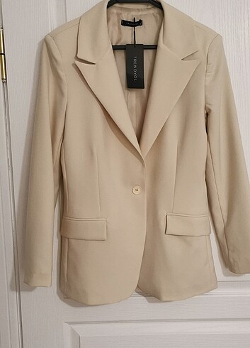Bej rengi blazer ceket