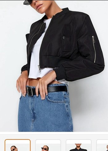 Milla Vatkalı Crop Bomber Ceket