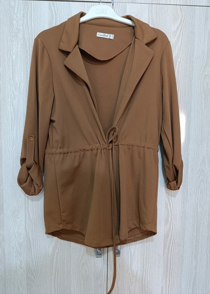 Büzgülü ceket - Görsel 2