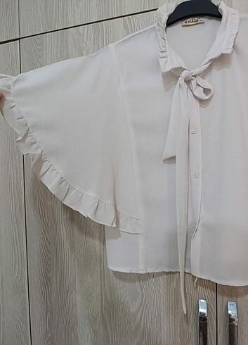 Yarasa kol bluz gömlek  - Görsel 2