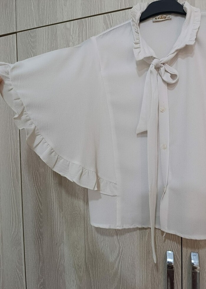 Yarasa kol bluz gömlek  - Görsel 2