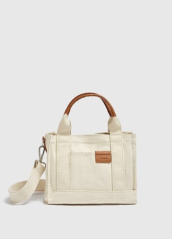 Pull and bear kanvas çanta 