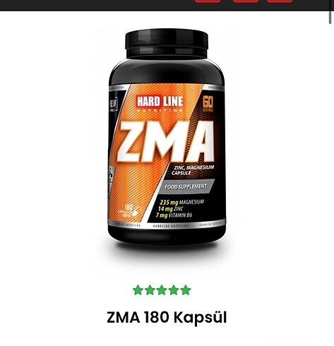 Zma kapsül sıfır protein tozu