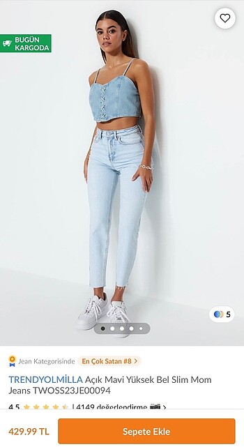 Trendyolmilla slim mom jean