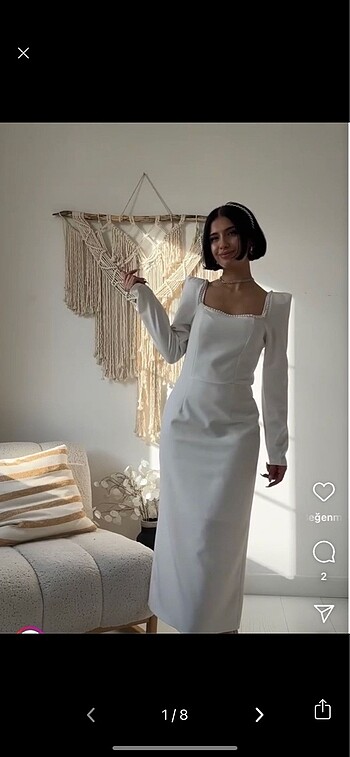 Beyaz nikah söz isteme elbise