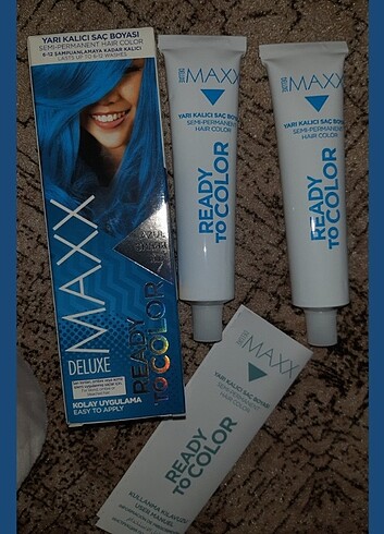 Maxx deluxe mavi saç boyası 