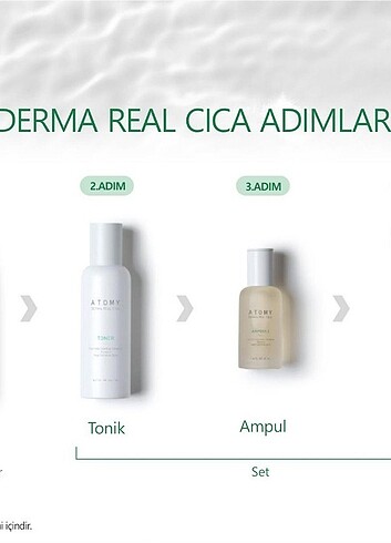 Beden Renk ATOMY DERMA REAL CİCA 3'LÜ SET