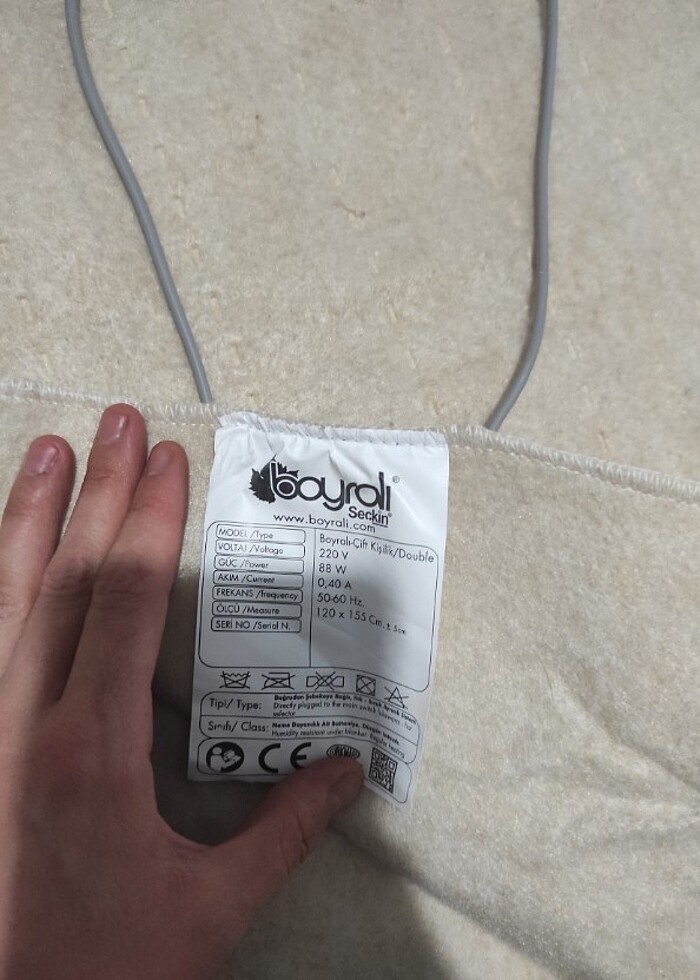 Çift kişilik elektrikli battaniye  - Görsel 3